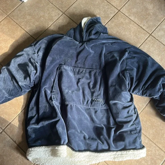 The Comfy Wearable Sherpa Blanket Blue